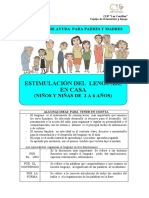 Folletos de ayuda para estimular el lenguaje en casa