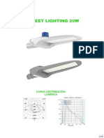 Street Lighting 20W Ficha Técnica