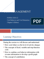 5.manac Cost Behavior and Estimation