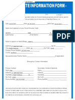 Associate Information Form - : Adam Burnett WM - Aif - Document