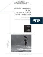 Texto 5 - A Vida É Mais Forte Do Que As Teorias O Psicólogo Nos Serviços de Atenção Primária À Saúde