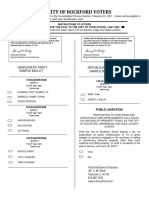 Rockford 2021 primary sample ballot
