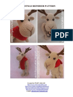 Christmas Reindeer Pattern: Created by ÜLKÜ AKÇAM
