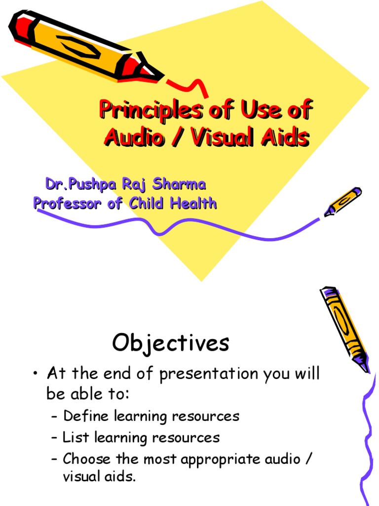 Principles of Audio Visual Aids | PDF
