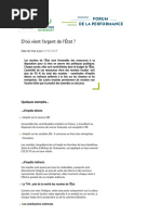 D’où vient l’argent de l’État _ _ Forum de la performance