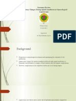 Literature Review Respiratory Changes During Spinal Anesthesia in Gynecological Laparos