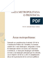 Area Metropolitana o Provincia