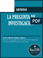 ARTICULO La Pregunta de Investigación 2016