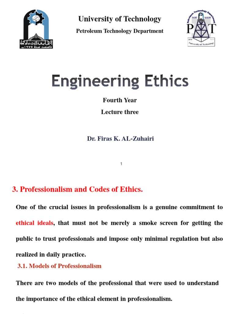 Lecture Three - Engineering Ethics | PDF | Engineer | Human Nature