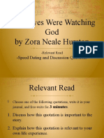 Their Eyes Were Watching God by Zora Neale Hurston: - Speed Dating and Discussion Questions