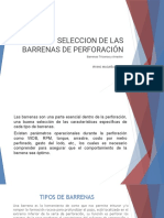 Seleccion de Las Barrenas de Perforación