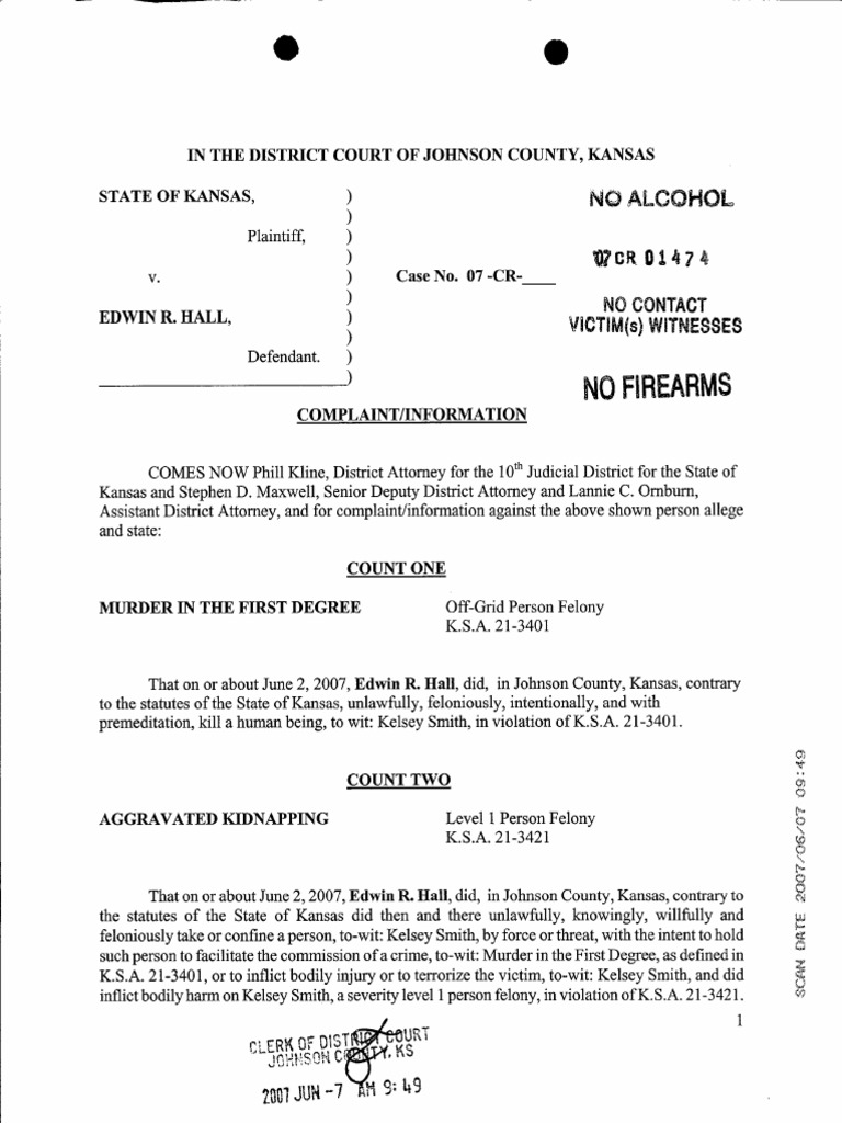 Edwin R. Hall Complaint | PDF