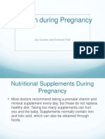 Nutrition During Pregnancy: Joy Carsten and Emerson Hart