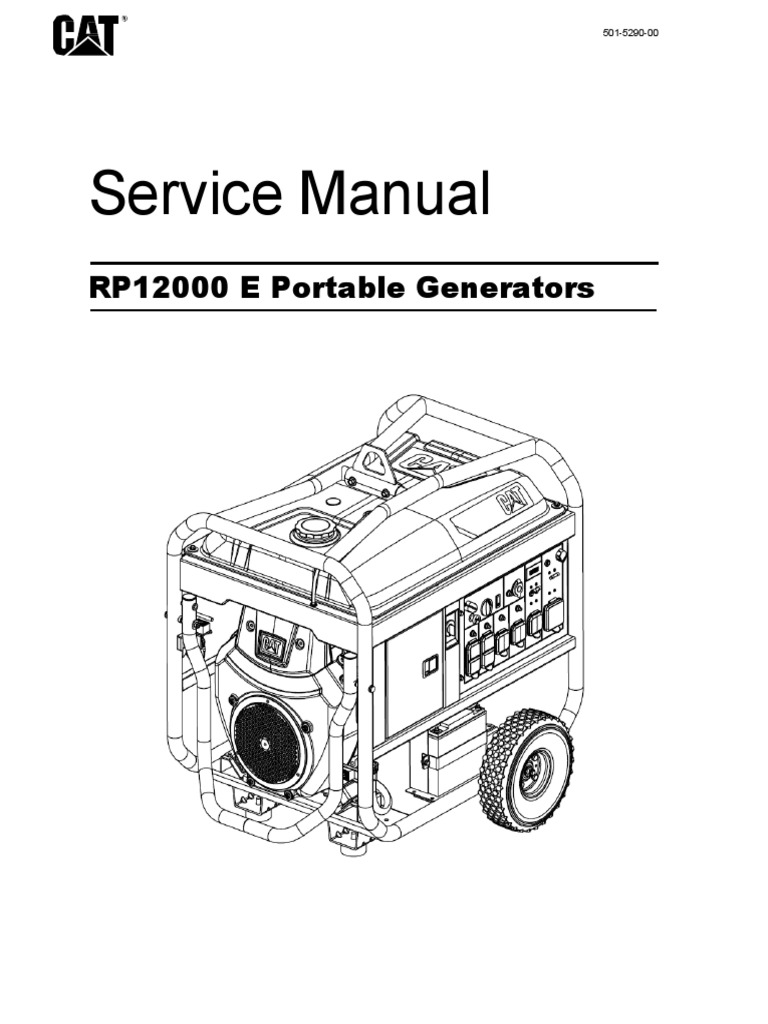 Service Manual: RP12000 E Portable Generators | PDF | Carburetor | Valve