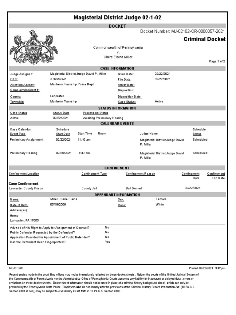 claire-miller-docket-pdf-bail-magistrate