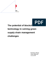 The Potential of Blockchain Technology in Solving Green Supply Chain Management Challenges