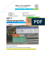 Unit 9 Taking Transportation: Learning Lesson - Basic 12-C
