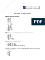 Exercicios Trigonometria