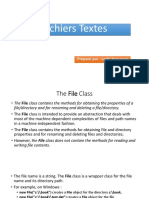 Fichiers Textes
