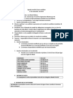 Agenda Reunión de Pre Comitium Nov