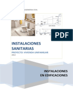 Memoria de Calculo Instalaciones Sanitarias Interiores Ica Peru