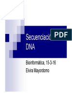 Secuenciación de DNA. Bioinformática, Elvira Mayordomo
