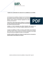 Guide de Constitution Du Dossier de Candidature Et D'offre