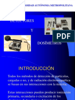 Detectores y Dosimetros