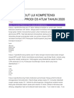 Soal Try Out Uji Kompetensi Regional Prodi D3 Atlm Tahun 2020