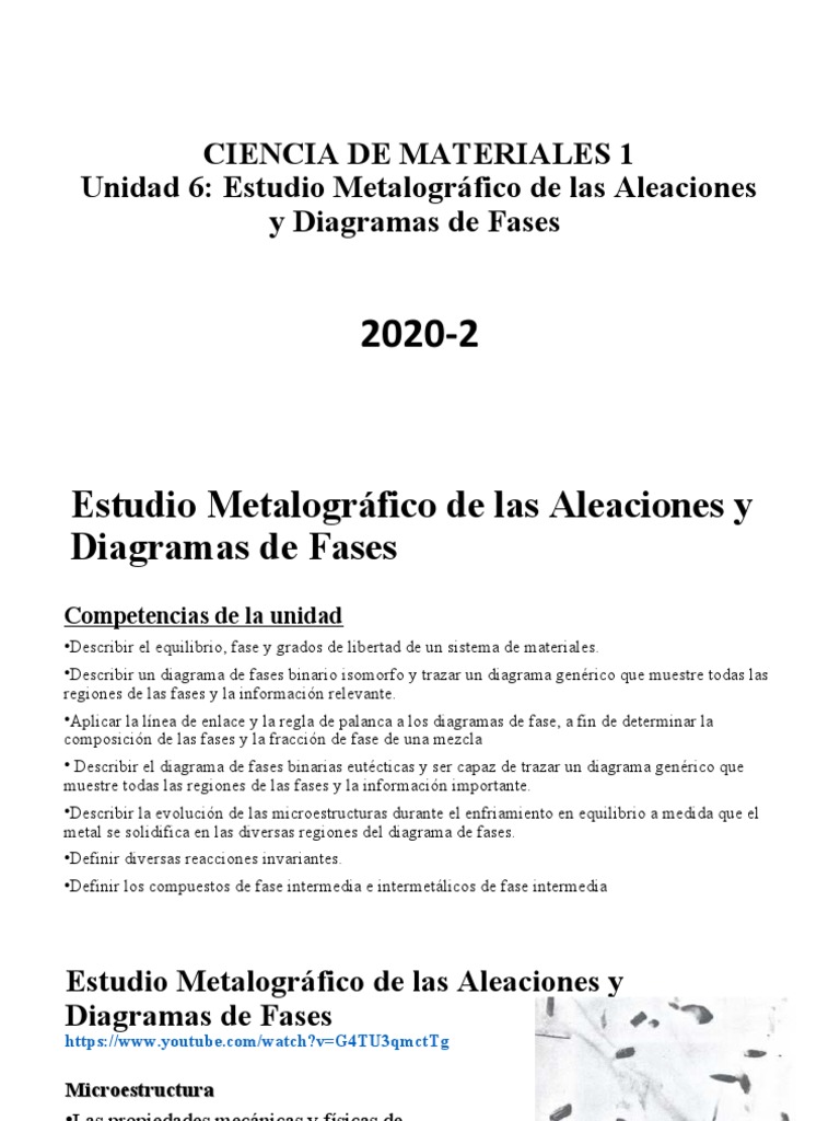 Unidad6-Estudio Metalográfico de Las Aleaciones y Diagramas de Fases ...