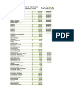 LISTA PRECIOS CLT 2018