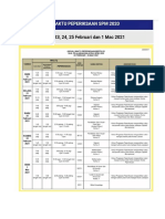 Jadual SPM 2020