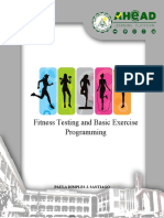 Fitness Testing and Basic Exercise Programming: Paula Dimples J. Santiago