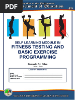 Fitness Testing and Basic Exercise Programming: Self Learning Module in