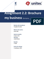 Assignment 2.2  Brochure my business