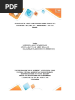 Plantilla Excel Evaluación Aspecto Económico Del Proyecto - Listas Chequeos RSE Ambiental y Social