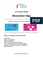 Generation Gap - Lesson Notes  