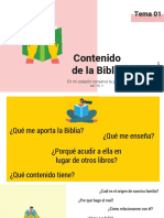 Curso - Introducción A La Biblia - Tema 1 Contenido de La Biblia