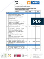 Cotizacion de Servicio Oficina Paita Olivi y Cronograma