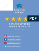 5 Stars Customer Service Templates: Academia - Amazon Academiaamazon Academiaamazon Academia Amazon