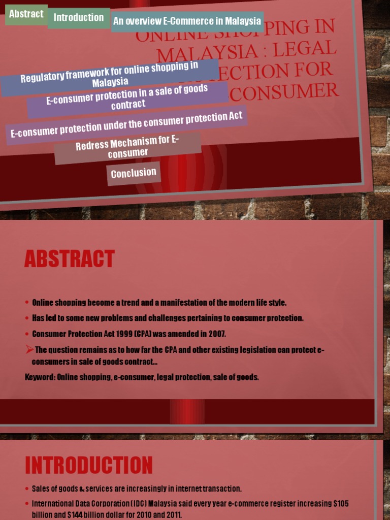 Online Shopping in Malaysia PDF E Commerce Online Shopping