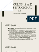 Sarmiento Nombre, D. ARTÍCULOS 18 A 22 CONSTITUCIONALES