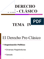 Tema 4. El Derecho Pre-clásico (1)
