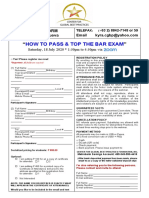 How To Pass & Top The Bar Exam: Registration Form ATTN: Kyra Villanueva