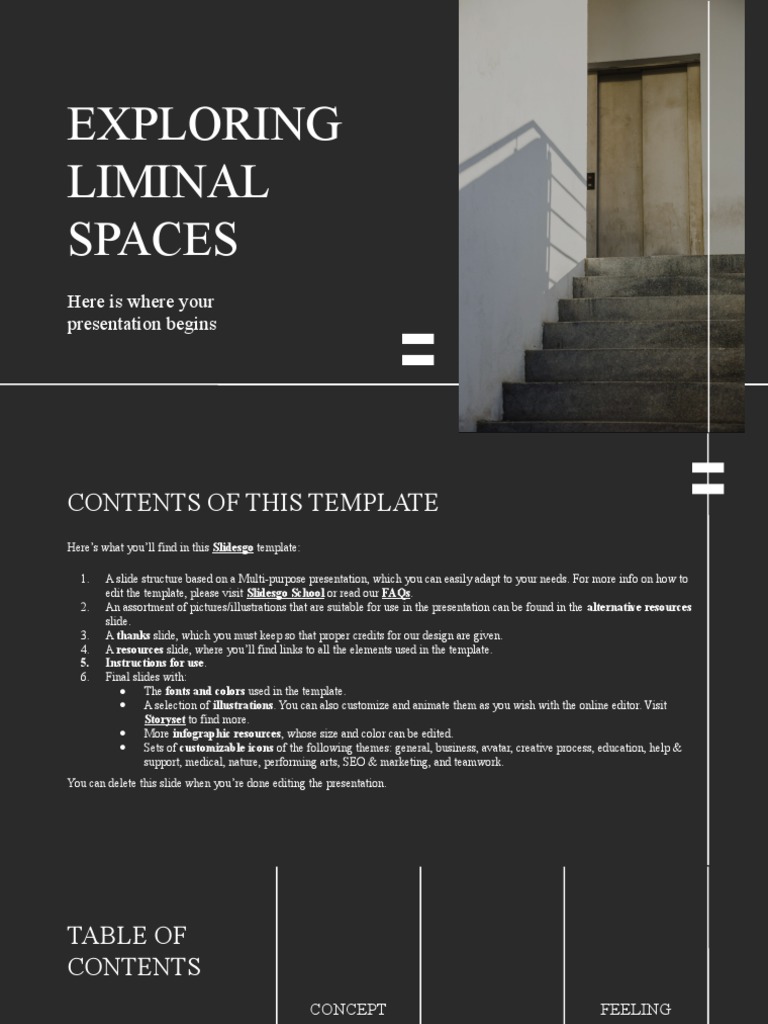 Exploring Liminal Spaces by Slidesgo PDF Jupiter