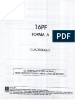 Cuadernillo 16 PF Forma A