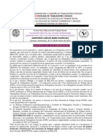 Relats: Primer Foro Nacional de Trabajo Social