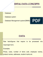 Fundamental Data Concepts