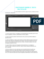 Parcial 2 Photoshop Diseño 5 Texto Multicolor