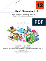 Practical Research 2 Module 1 Nature of Quantitative Research